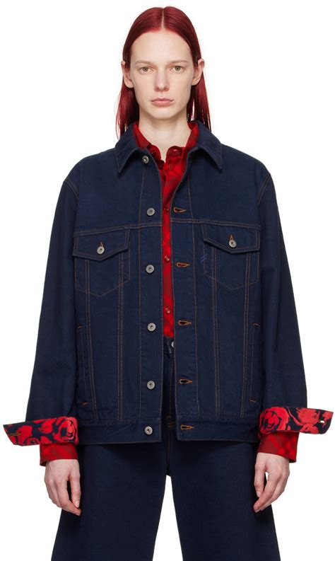 suit jacket burberry lettering|Denim Jacket in Indigo .